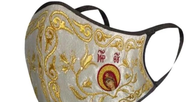 Σάλος με μάσκες για τον κορονοϊό που απεικονίζουν την Παναγιά