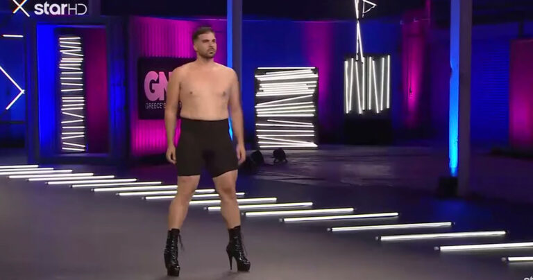 Next Top Model:  Άντρας εμφανίστηκε με τακούνια και έκανε πασαρέλα