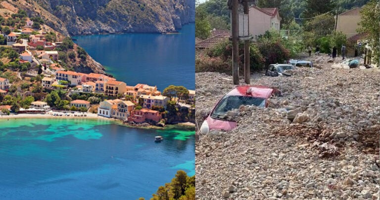 «Έσβησε» από το χάρτη η Άσσος στην Κεφαλλονιά – Πέτρες και λάσπη έθαψαν το χωριό