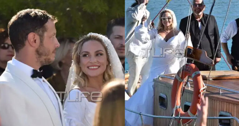 Ελεωνόρα Ζουγανέλη: Παντρεύτηκε σήμερα – Έφτασε στην εκκλησία, με καΐκι και συνοδεία μουσικών οργάνων