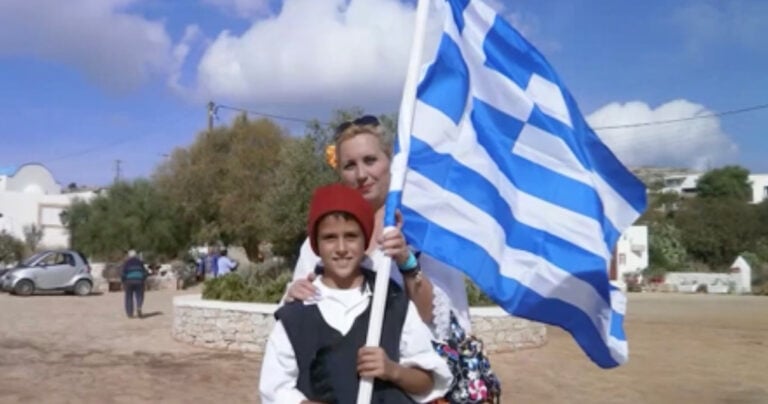 Αρκιοί : O μοναδικός μαθητής του ακριτικού νησιού τίμησε την επέτειο του «ΟΧΙ»