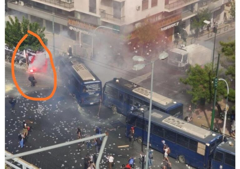 Φωτογραφίες από τα χθεσινά επεισόδια στο Εφετείο έδωσε στη δημοσιότητα η ΕΛΑΣ