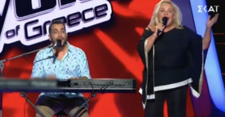 Η Μπέσσυ Αργυράκη στην σκηνή του The Voice