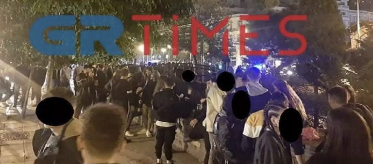 Θεσσαλονίκη: Ποιος κορονοϊός; Βγήκαν όλοι έξω τα ξημερώματα στο κέντρο της πόλης