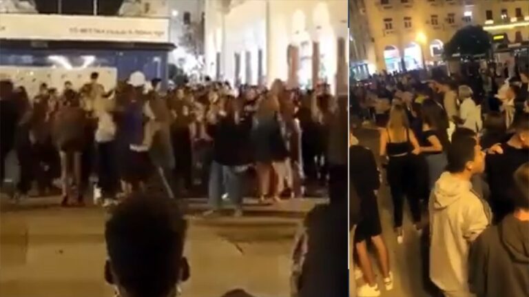 Κορωνοϊός: Χαμός χθες στη Θεσσαλονίκη – Συνωστισμός στην πλατεία Αριστοτέλους από νεαρούς