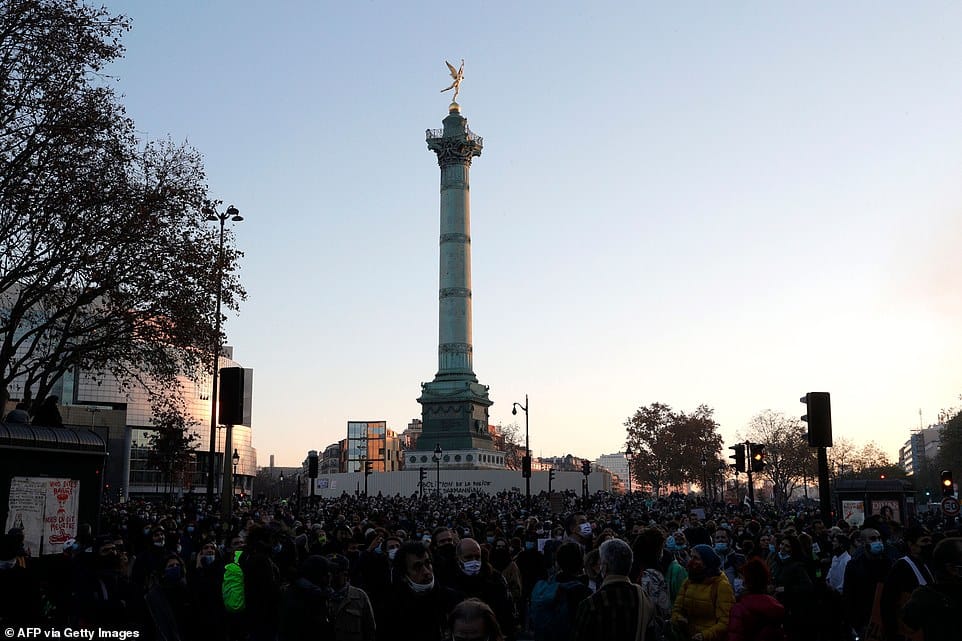 36208068 8996437 there were some tensions in paris as a car was overturned and a a 53 1606598228383