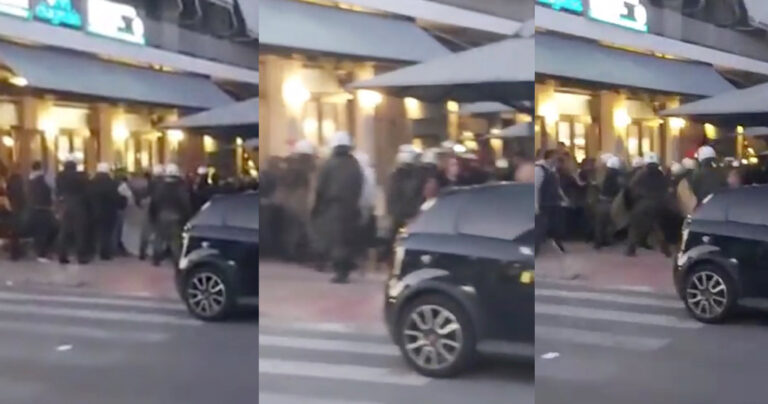 Αστυνομία: Δεν χτυπήσαμε 5χρονο παιδί στο Γαλάτσι – Μας επιτέθηκαν με κοντάρια, τραπέζια και καρέκλες