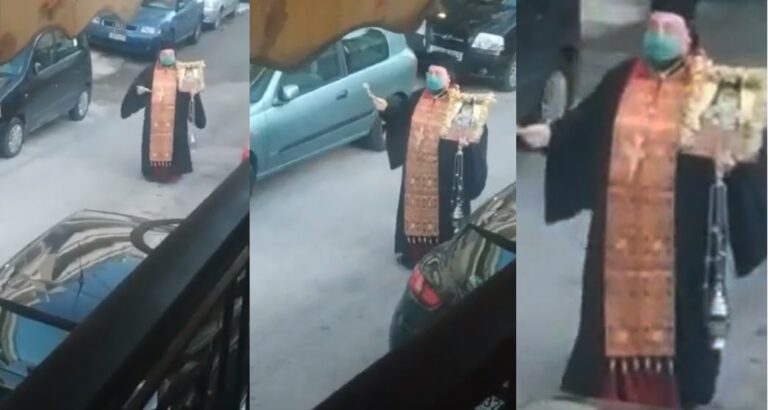 Ηλιούπολη: Ιερέας έκανε λιτανεία εικόνας και έψελνε μόνος του στους δρόμους