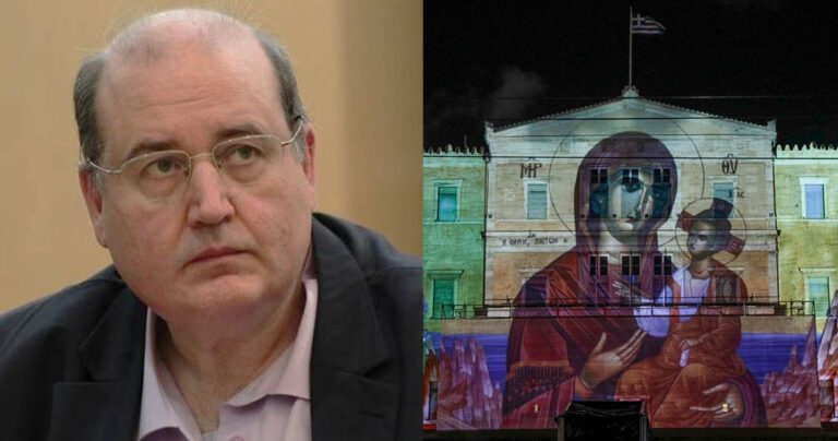 Φίλης: «Προσβολή της δημοκρατίας ο φωτισμός της Βουλής με την Παναγιά»