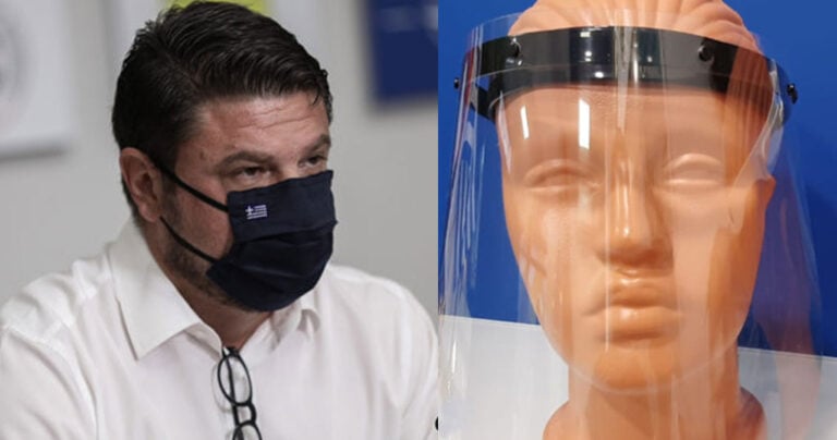 Πρόστιμο για την ασπίδα προσώπου ανακοίνωσε ο Χαρδαλιάς