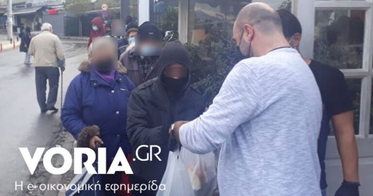 Θεσσαλονίκη: 40 εστιάτορες μοίρασαν σήμερα γεύματα σε άπορους