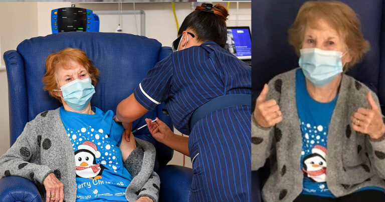 Βρετανία: 90χρονη είναι ο πρώτος άνθρωπος που έκανε το εμβόλιο κορονοϊού στον κόσμο