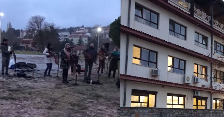 Θεσσαλονίκη: Μουσικοί έπαιξαν για ασθενείς και γιατρούς έξω από το νοσοκομείο Παπανικολάου