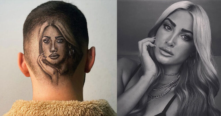 Θαυμαστής της Ιωάννας Τούνη σχεδίασε στο κεφάλι του το πρόσωπο της