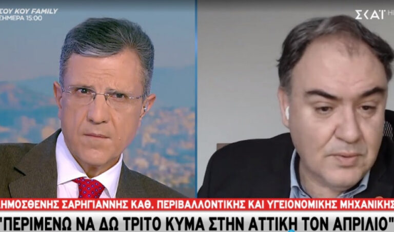Σαρηγιάννης: «Τρίτο κύμα στην Αττική τον Απρίλιο»