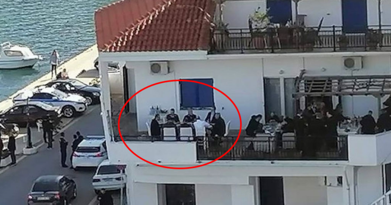 Αντιδράσεις για γεύμα Μητσοτάκη σε βεράντα βουλευτή στους Φούρνους Ικαρίας