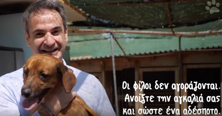 Μητσοτάκης: «Οι φίλοι δεν αγοράζονται. Ανοίξτε την αγκαλιά σας και σώστε ένα αδέσποτο»