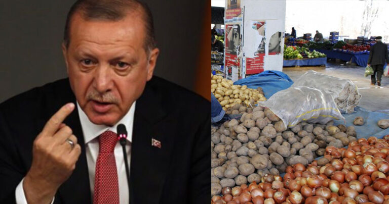 Ερντογάν: Μοιράζει πατάτες και κρεμμύδια στους φτωχούς