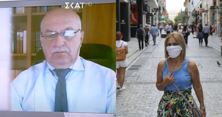 Τζανάκης: «Το να φοράς μάσκα όταν περπατάς μόνος στον δρόμο δεν έχει καμία επιδημιολογική βάση»