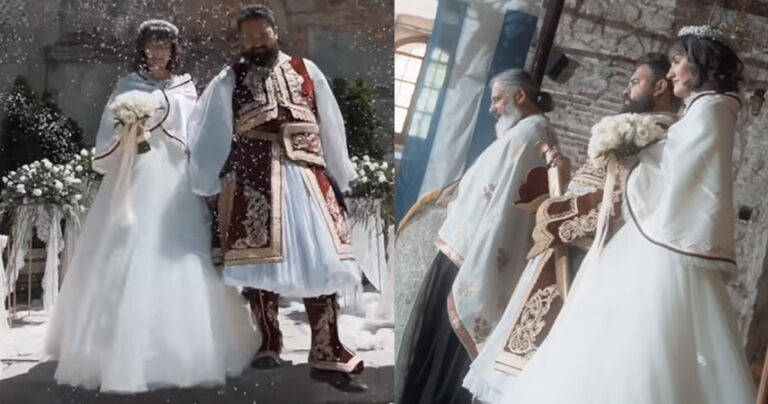 Τρίκαλα: Ζευγάρι παντρεύτηκε τιμώντας τα 200 χρόνια από την Ελληνική Επανάσταση