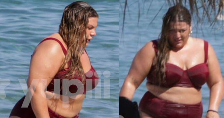 Η Δανάη Μπάρκα έβαλε το μπικίνι της και ξεκίνησε τα μπάνια