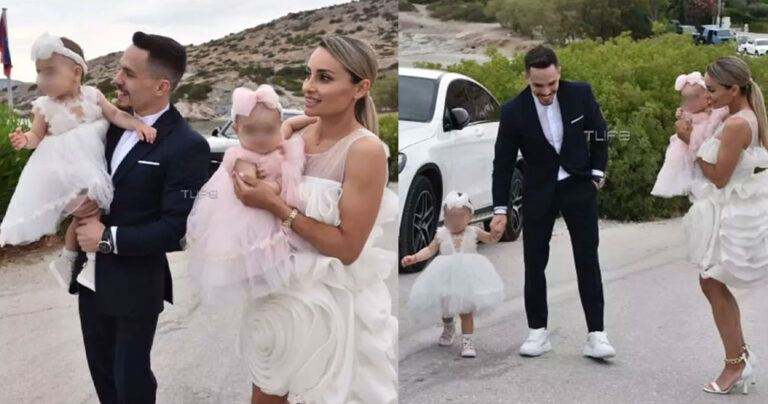 Λευτέρης Πετρούνιας – Βασιλική Μιλλούση: Βάπτισαν σήμερα τις κόρες τους