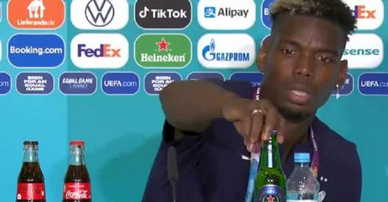 Μετά τον Κριστιάνο και ο Πογκμπά: Απομάκρυνε μπουκάλι μπύρας από μπροστά του!