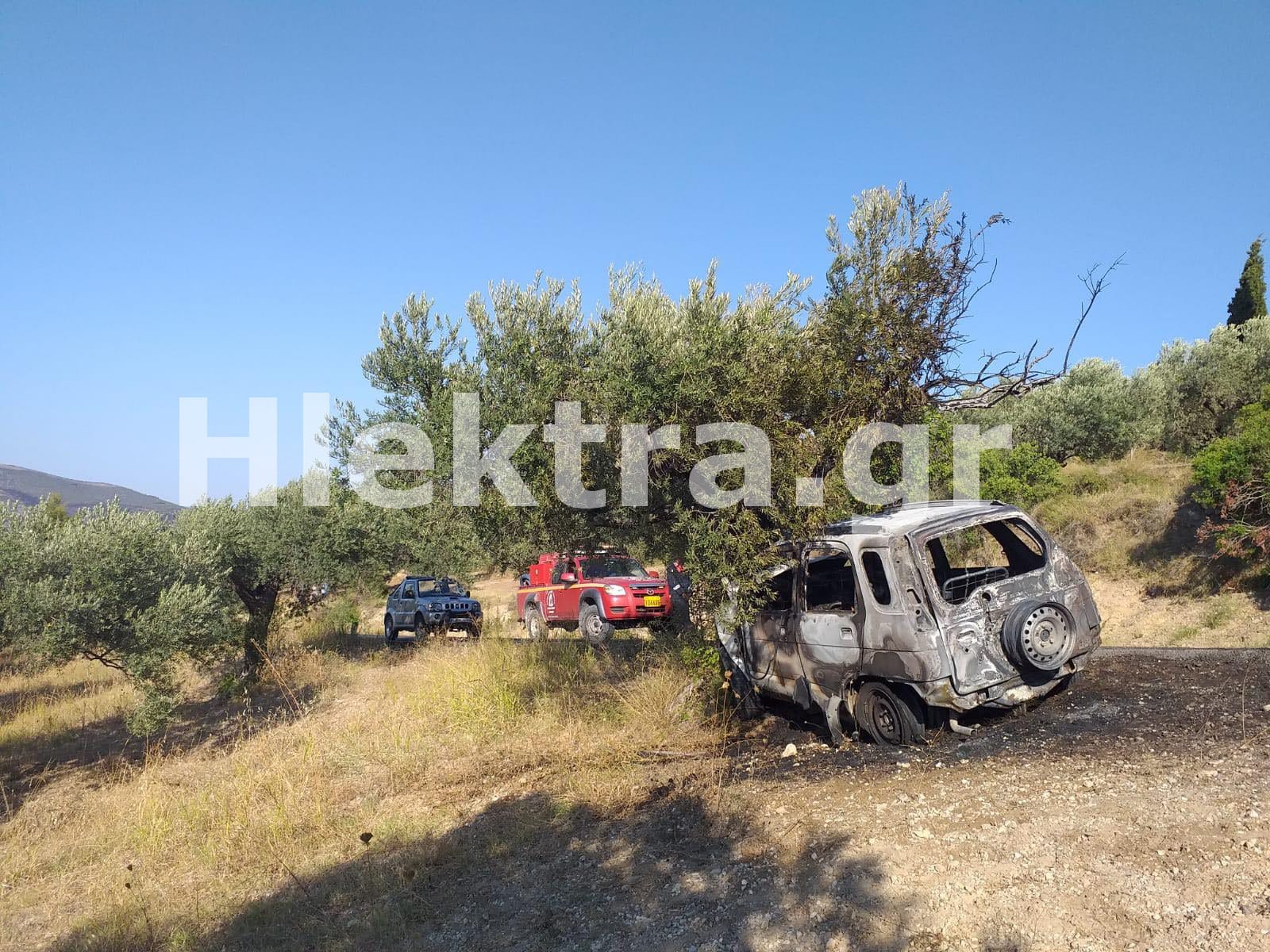 Φρίκη στην Κορινθία: Βρέθηκε καμένο ΙΧ με απανθρακωμένο τον οδηγό (εικόνες και βίντεο) - ΚΟΡΙΝΘΙΑ