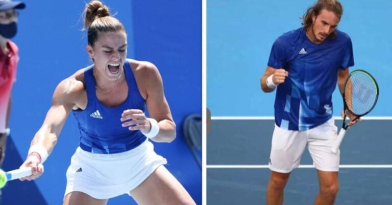 Γιατί ο Τσιτσιπάς και η Σάκκαρη αγωνίζονται με μπλούζα των χορηγών και όχι με το εθνόσημο