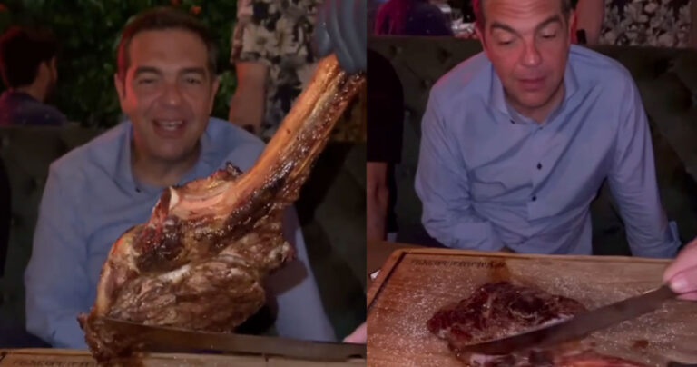 Θεσσαλονίκη: Δείπνο Τσίπρα με στελέχη του ΣΥΡΙΖΑ – Η μπριζόλα που τον εντυπωσίασε