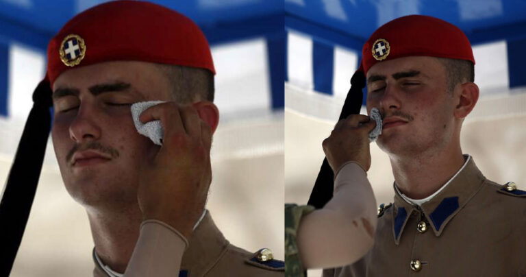 Ο καύσωνας «έλιωσε» τους Εύζωνες – Συγκλονιστικές φωτογραφίες