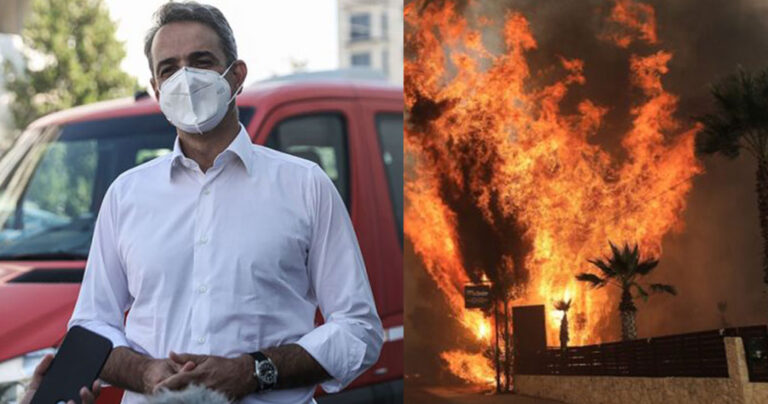 Κυριάκος Μητσοτάκης: «Όλες οι καμένες εκτάσεις θα κριθούν αναδασωτέες»