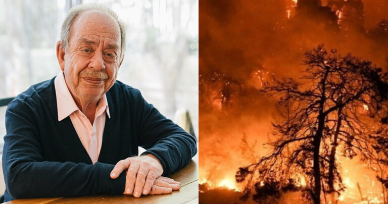 Ο Μαμαλάκης εγκατέλειψε το σπίτι του λόγω της φωτιάς στην Αττική και καταγγέλλει