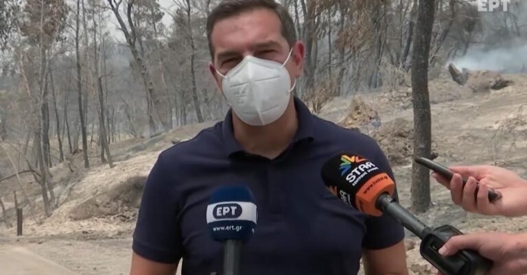 Tσίπρας: Να μην προκαλούν αυτοθαυμαζόμενοι στα ερείπια αυτοί που είχαν επιλέξει την τυμβωρυχία