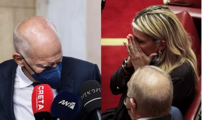 Συντετριμμένος ο Παπανδρέου – Κλάματα στη Βουλή για την Φώφη Γεννηματά