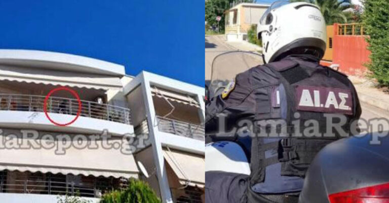 Aστυνομικός πήδηξε από διπλανό μπαλκόνι για να απεγκλωβίσει ηλικιωμένο