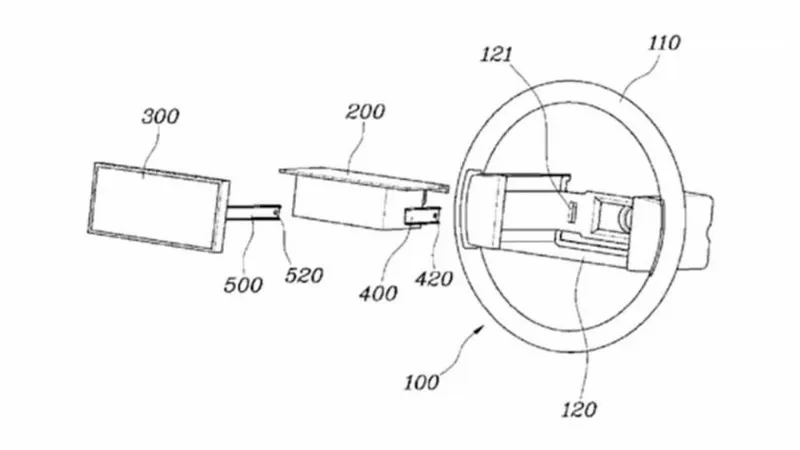 hyundai steering wheel with screen 1