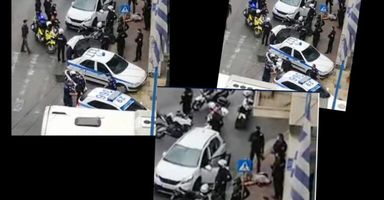 Οι πρώτες εικόνες απο το κέντρο της Αθήνας – Ο Αλβανός κακοποιός πυροβολημένος στο έδαφος