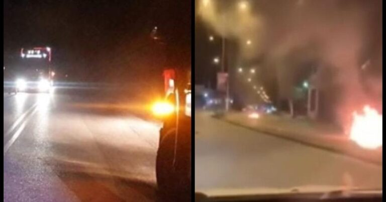 Νταλικέρηδες κινήθηκαν εναντίον των Ρομά που είχαν κλείσει τον δρόμο