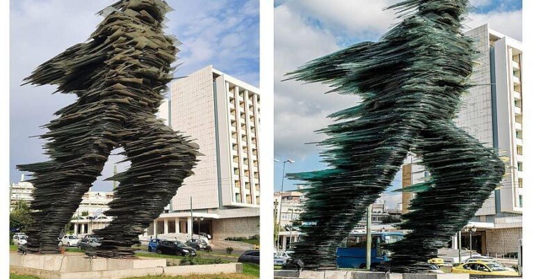 Καθαρίστηκε μετά από 7 χρόνια ο «Δρομέας» – Δείτε εικόνες