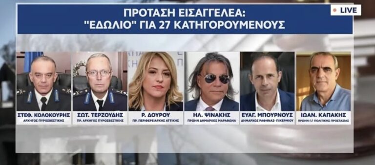 Φωτιά στο Μάτι: Καταπέλτης ο εισαγγελέας – Ζητά να δικαστούν 27 άτομα