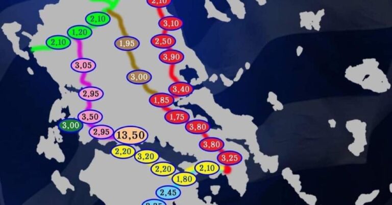Έχουμε περίπου 130 σταθμούς διοδίων! Το πλιάτσικο της χώρας καλά κρατεί!