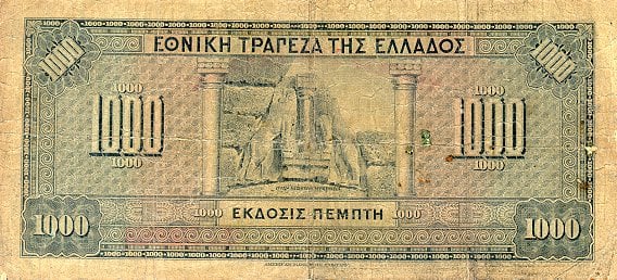 greecep100a 1000drachmai od1926 b