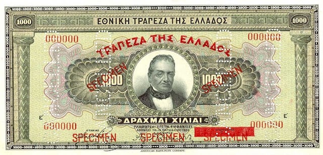 greecep100as 1000drachmai ca1928od1926 donatedvl f