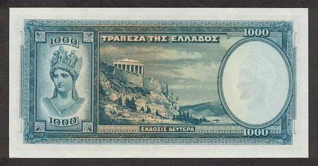 greecep110 1000drachmai 1939 donated b