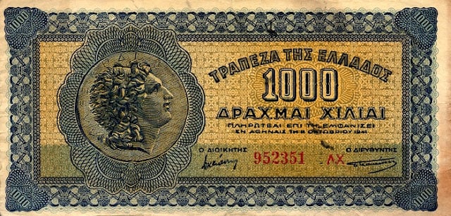 greecep117b 1000drachmai 1941 f