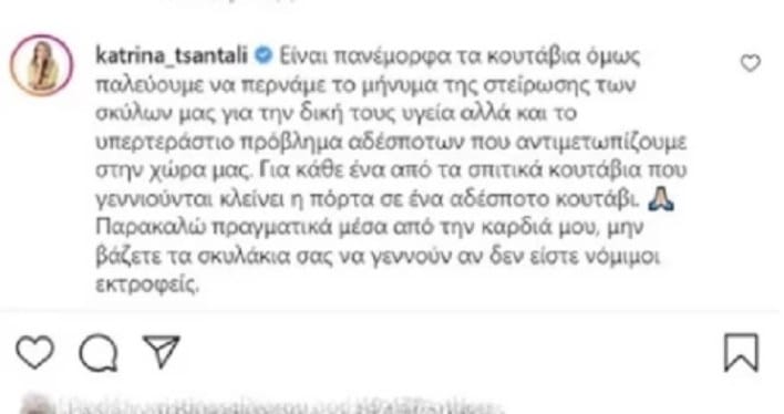 Βάσω Λασκαράκη: Η φωτογραφία της με τα νεογέννητα κουτάβια που προκάλεσε θύελλα αντιδράσεων 4 Katrina