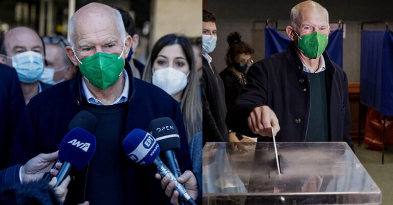 Εκλογές ΚΙΝΑΛ: Ψήφισε ο Γ. Παπανδρέου: «Σήμερα ανατέλλει και πάλι ο πράσινος ήλιος»