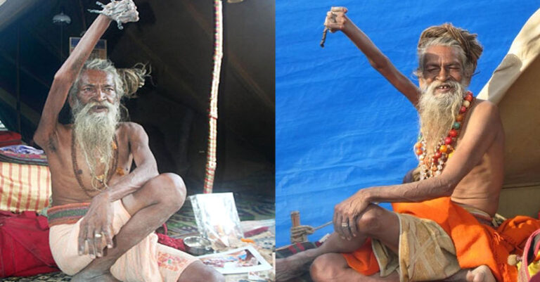 Γκουρού κρατά το χέρι του σηκωμένο ψηλά εδώ και 45 χρόνια