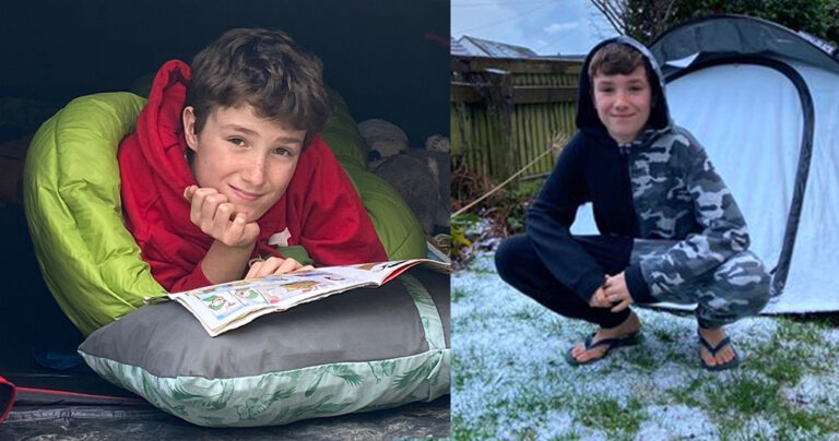 Αγγλία: 12χρονος κοιμάται σε σκηνή εδώ και 2 χρόνια και έχει μαζέψει 700 χιλιάδες λίρες για τους νοσηλευτές